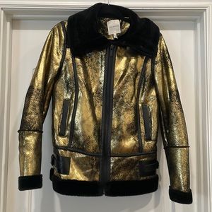 Black and gold, soft lined jacket, Avec Les Filles